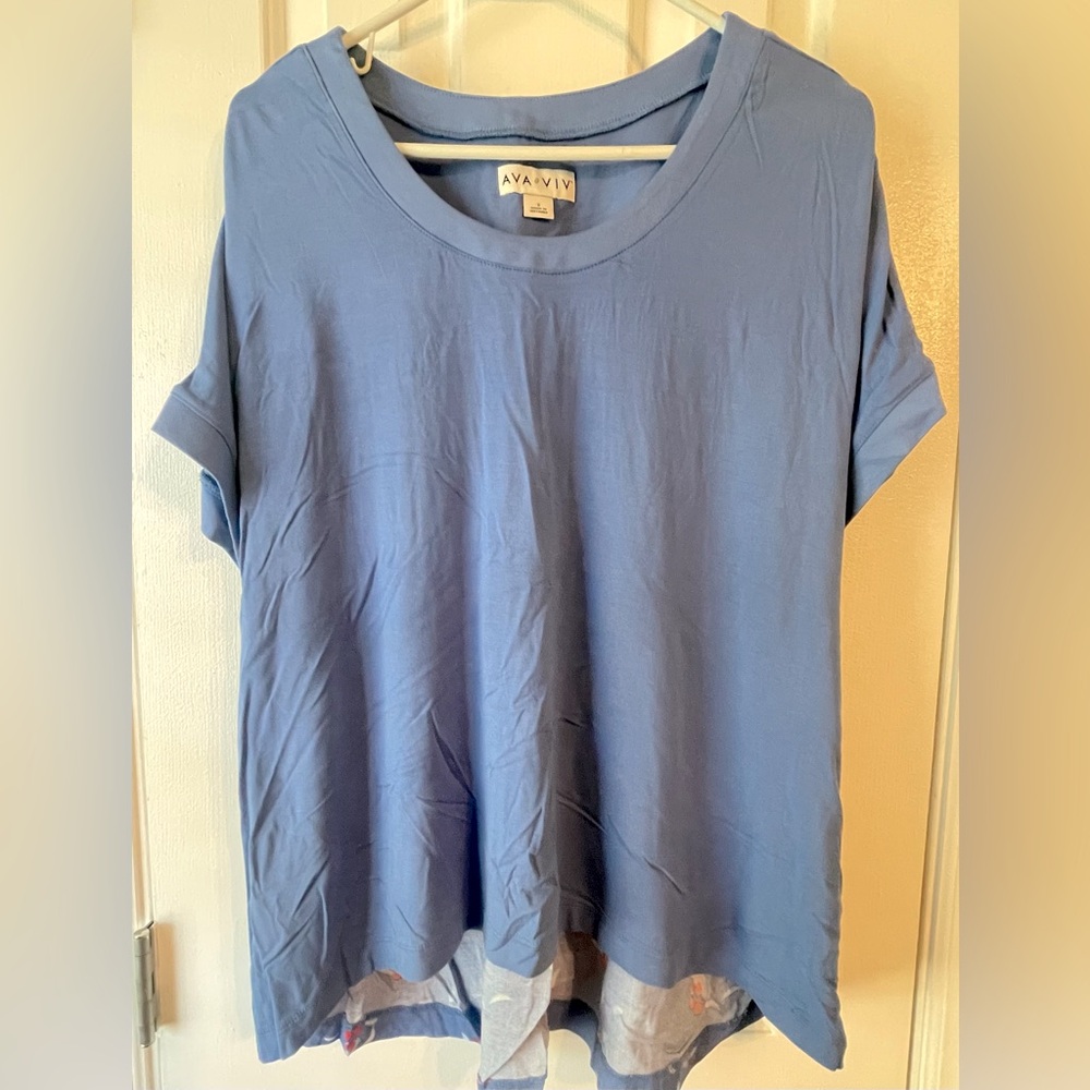 Ava & Viv Women's Blue Top